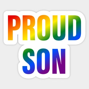 Rainbow Proud Son LGBTQ Pride Sticker